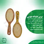 برس دندانه چوبی